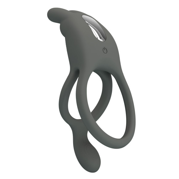 Серое эрекционное виброкольцо Dwayne Серое эрекционное виброкольцо Dwayne