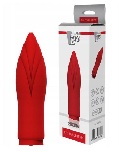 Красный клиторальный стимулятор SIRONA - 10 см. Красный клиторальный стимулятор SIRONA - 10 см.