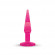 Розовая анальная втулка среднего размера JAMMY JELLY ANAL MEDIUM PLUG PINK - 14 см.