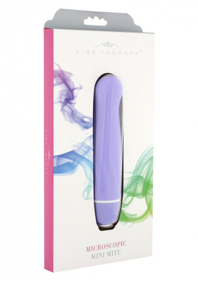 Фиолетовый мини-вибратор Microscopic Mini Mite - 12,5 см.