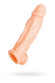 Телесная насадка на пенис с фиксацией мошонки - 18,5 см. Телесная насадка на пенис с фиксацией мошонки - 18,5 см.