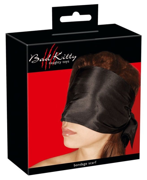 Широкая повязка-шарф на глаза Bad Kitty Bondage Scarf Широкая повязка-шарф на глаза Bad Kitty Bondage Scarf
