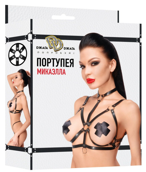 Черная портупея Микаэлла Черная портупея Микаэлла