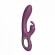 Фиолетовый силиконовый вибратор-кролик - 22 см. Фиолетовый силиконовый вибратор-кролик - 22 см.