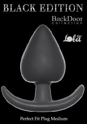 Чёрная анальная пробка Perfect Fit Plug Medium - 9 см. Чёрная анальная пробка Perfect Fit Plug Medium - 9 см.