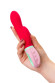 Красный вибратор с клиторальным отростком Petunia - 19 см. Красный вибратор с клиторальным отростком Petunia - 19 см.
