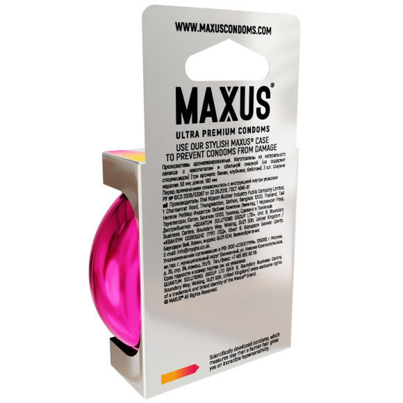 Ароматизированные презервативы Maxus Exotic Mix - 3 шт. Ароматизированные презервативы Maxus Exotic Mix - 3 шт.