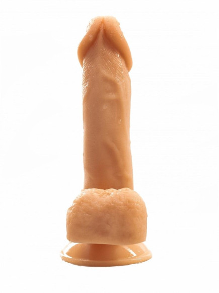 Телесный фаллоимитатор с ионами серебра №7 - 14,5 см. Телесный фаллоимитатор с ионами серебра №7 - 14,5 см.