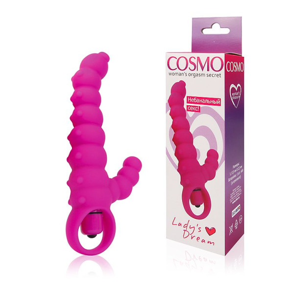 Розовый силиконовый рельефный вибромассажер - 11,5 см. Розовый силиконовый рельефный вибромассажер - 11,5 см.