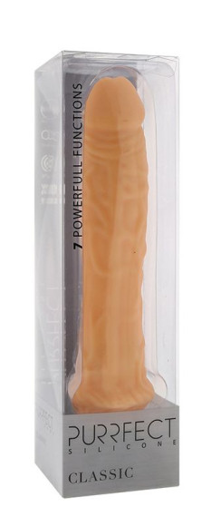 Телесный вибратор-реалистик PURRFECT SILICONE CLASSIC 8.5INCH - 21,5 см. Телесный вибратор-реалистик PURRFECT SILICONE CLASSIC 8.5INCH - 21,5 см.