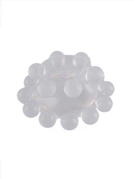 Эластичное эрекционное кольцо с двумя рядами шариков Эластичное эрекционное кольцо с двумя рядами шариков