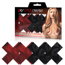 Красные и черные пэстисы-кресты STOLEN KISSES