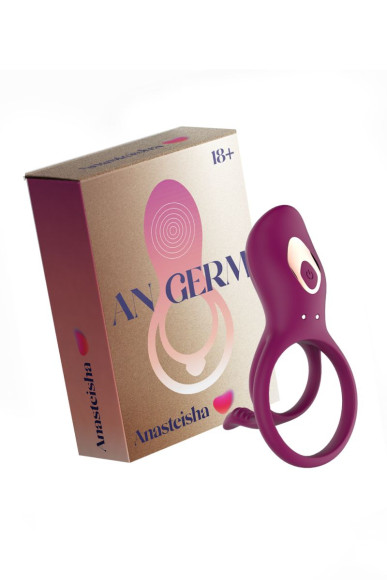 Сливовое эрекционное виброкольцо кольцо AN Germ Сливовое эрекционное виброкольцо кольцо AN Germ