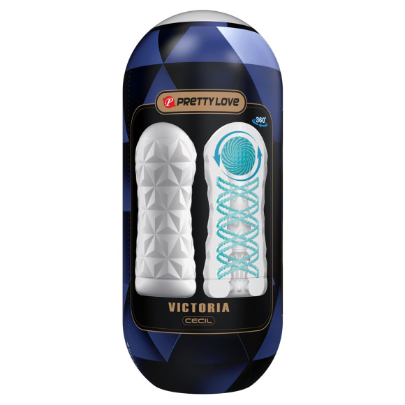 Белый мастурбатор в колбе Victoria Белый мастурбатор в колбе Victoria