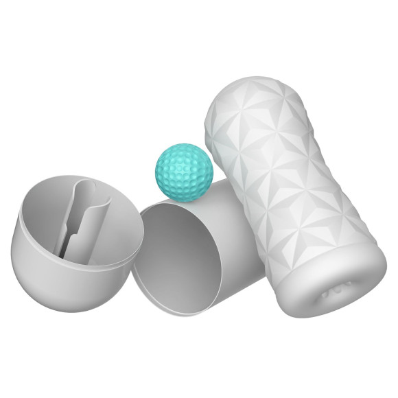 Белый мастурбатор в колбе Victoria Белый мастурбатор в колбе Victoria