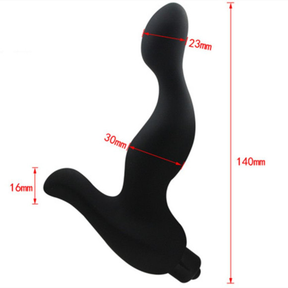 Черный вибратор для стимуляции точки G и клитора Черный вибратор для стимуляции точки G и клитора