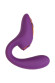 Фиолетовый вибромассажер с клиторальной стимуляцией Megam Фиолетовый вибромассажер с клиторальной стимуляцией Megam