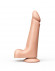 Фаллоимитатор-реалистик с мошонкой на присоске - 17,8 см.