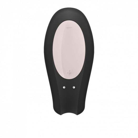Черный вибратор для пар Double Joy с управлением через приложение