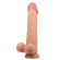 Телесный фаллоимитатор с эффектом скользящей кожи - 24 см. Телесный фаллоимитатор с эффектом скользящей кожи - 24 см.