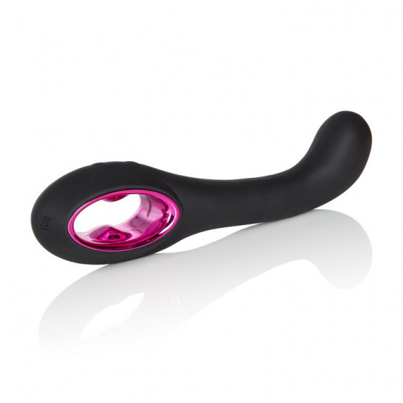 Чёрный стимулятор G-точки Coco licious Rechargeable Wand - 21,5 см.