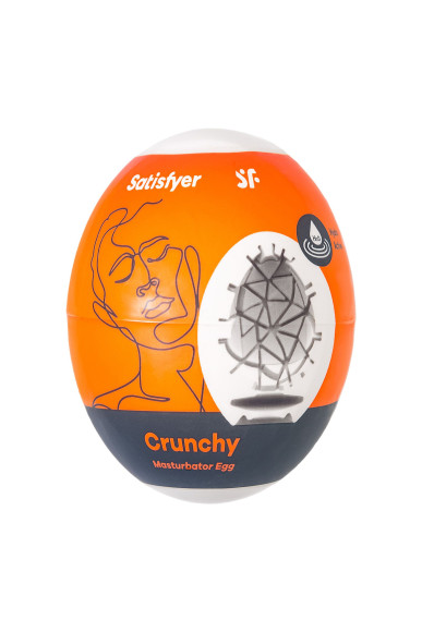 Мастурбатор-яйцо Satisfyer Crunchy Mini Masturbator Мастурбатор-яйцо Satisfyer Crunchy Mini Masturbator