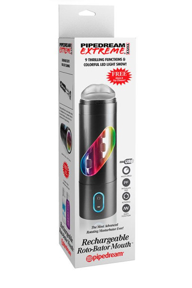 Перезаряжаемый мастурбатор-ротик Extreme Toyz Rechargeable Roto-Bator Mouth Перезаряжаемый мастурбатор-ротик Extreme Toyz Rechargeable Roto-Bator Mouth