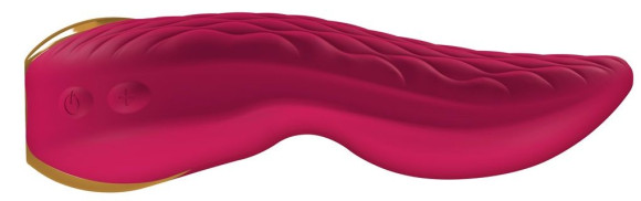 Малиновый двойной вибростимулятор AIKO с двумя моторами Малиновый двойной вибростимулятор AIKO с двумя моторами