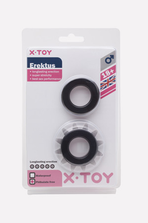 Набор пепельных эрекционных колец Erektus II