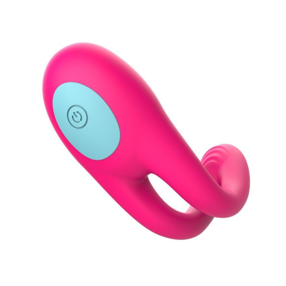 Розовое виброкольцо с пультом ДУ