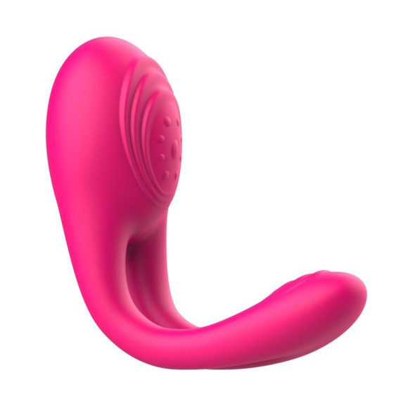 Розовое виброкольцо с пультом ДУ