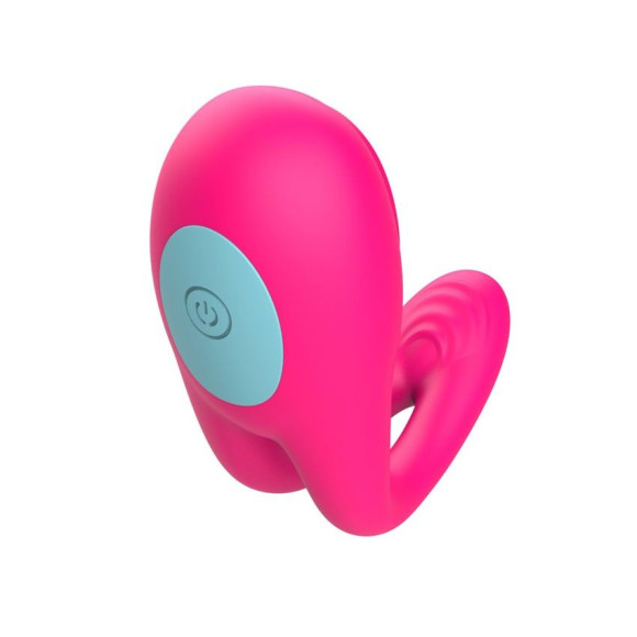 Розовое виброкольцо с пультом ДУ