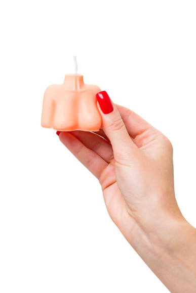 Оранжевая сувенирная свеча «Женский силуэт»