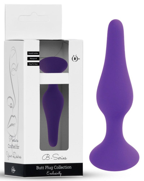 Фиолетовая анальная втулка Silcone Purple Plug Small - 10 см. Фиолетовая анальная втулка Silcone Purple Plug Small - 10 см.