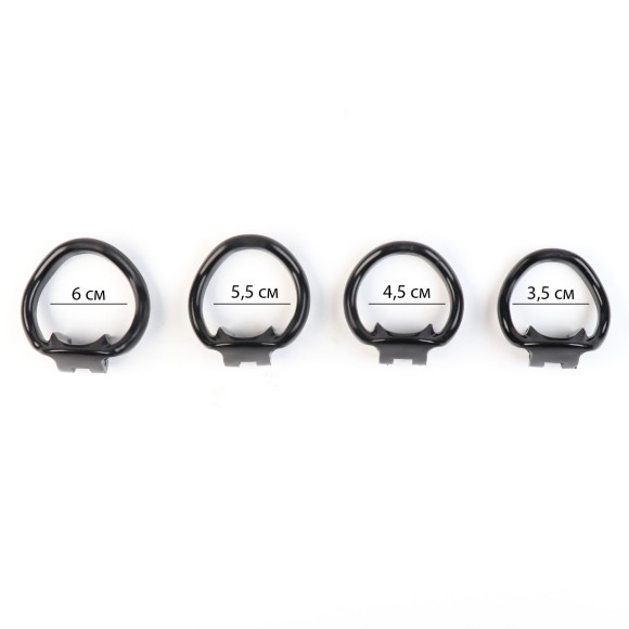 Черный мужской пояс верности «Оки-Чпоки»