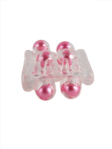 Прозрачная насадка на пенис с цветными шариками