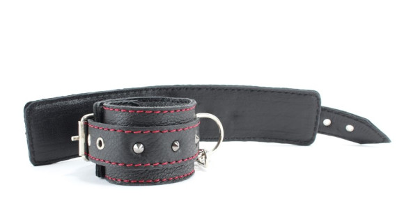 Черный бондажный набор с маленькими шипами Черный бондажный набор с маленькими шипами