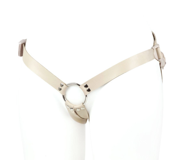 Поясной фаллоимитатор с мошонкой телесного цвета - 18 см. Поясной фаллоимитатор с мошонкой телесного цвета - 18 см.