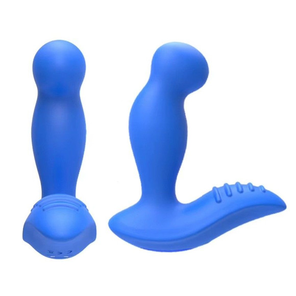 Синий вибромассажер простаты 3,5’’ P-spot Massager - 12,5 см. Синий вибромассажер простаты 3,5’’ P-spot Massager - 12,5 см.