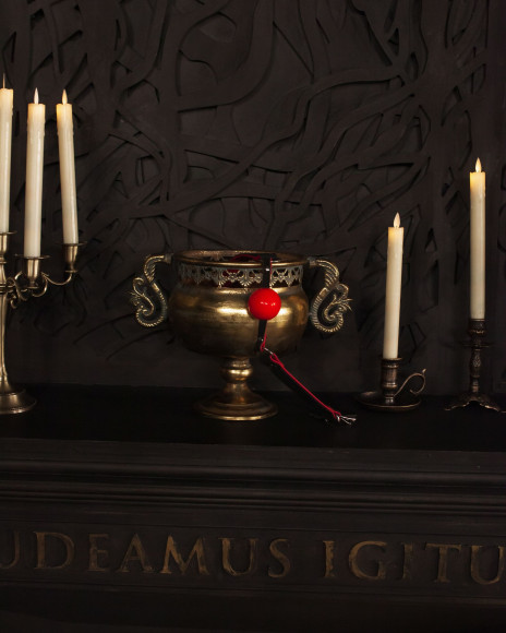 Красный силиконовый кляп-шар Scandal с черным ремешком из натуральной кожи Красный силиконовый кляп-шар Scandal с черным ремешком из натуральной кожи