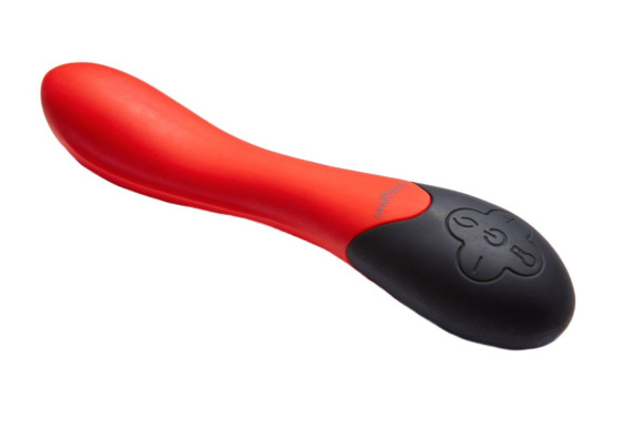 Красный вибратор Lynx для стимуляции точки G с нагревом - 20,8 см. Красный вибратор Lynx для стимуляции точки G с нагревом - 20,8 см.