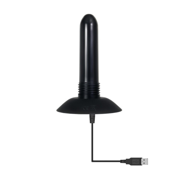 Черный вибрострапон с 2 сменными насадками Heavenly Harness Черный вибрострапон с 2 сменными насадками Heavenly Harness