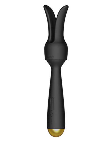 Черный интерактивный нагревающийся вибромассажер Emma Neo Черный интерактивный нагревающийся вибромассажер Emma Neo