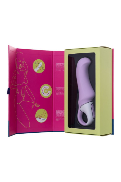 Сиреневый вибратор Satisfyer Charming Smile - 18,5 см. Сиреневый вибратор Satisfyer Charming Smile - 18,5 см.
