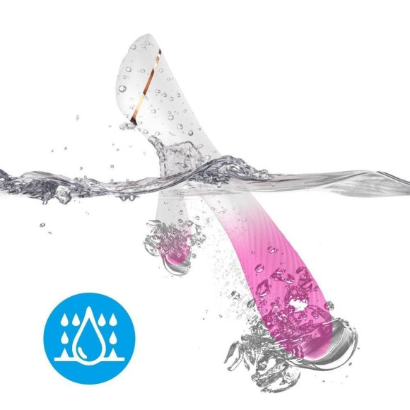 Бело-розовый вибромассажер-кролик - 20,5 см. Бело-розовый вибромассажер-кролик - 20,5 см.