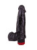 Чёрный виброфаллос со встроенным пультом - 16,5 см. Чёрный виброфаллос со встроенным пультом - 16,5 см.