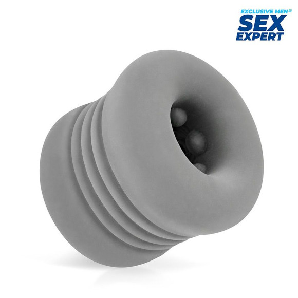 Серый эластичный мини-мастурбатор Серый эластичный мини-мастурбатор