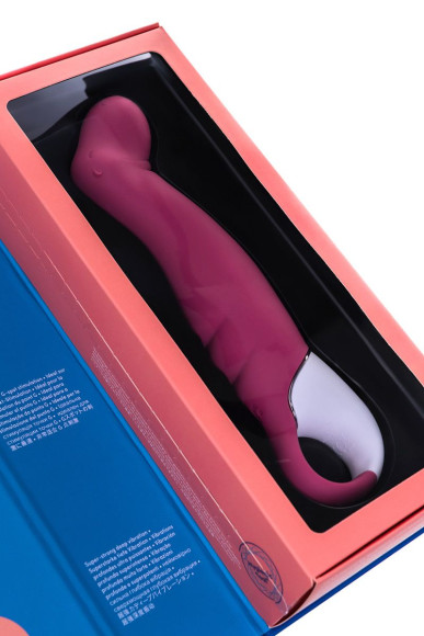 Вибратор Satisfyer Petting Hippo с загнутым кончиком - 22,9 см. Вибратор Satisfyer Petting Hippo с загнутым кончиком - 22,9 см.