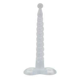 Прозрачный анальный стимулятор-спираль BUTT HUNGER II THE MEAT SKEWER - 15,2 см.