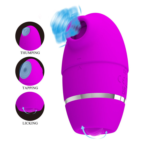 Лиловый стимулятор клитора 4-в-1 Shakira Лиловый стимулятор клитора 4-в-1 Shakira